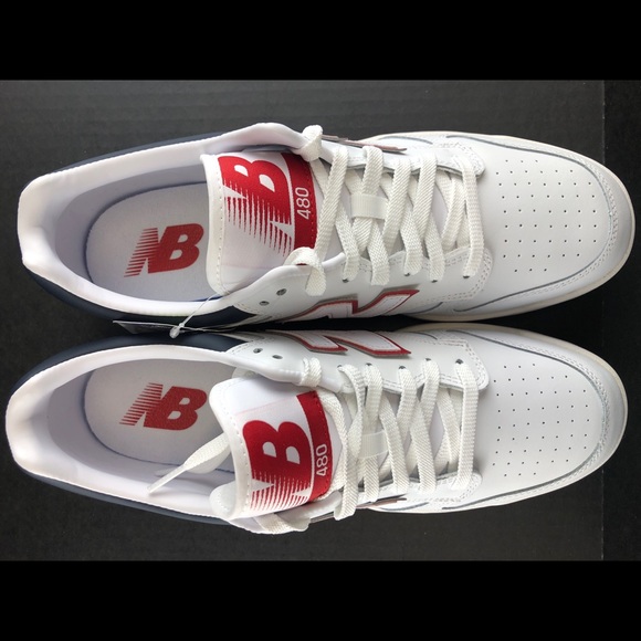 NEW Balance 480 BB480LWG White Navy Red Low 990 991 550 650 Harlow DS - Picture 5 of 13